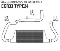 Nissan R33 93-98 InterCooler Kit T-24F GReddy
